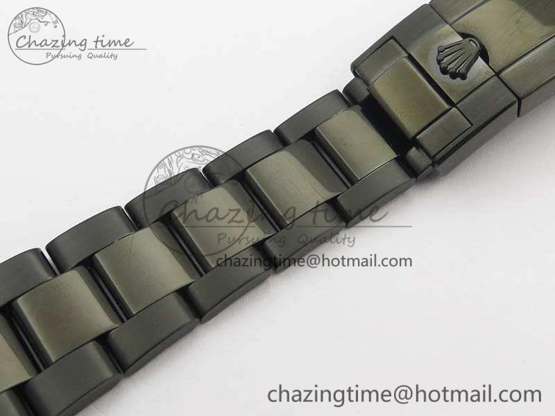 QuickDry Daytona Kravitz YG DLC BP Maker Best Edition Black Dial On DLC Bracelet A4130 (Free Leather Strap) 3572