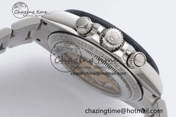 WaterResistant Daytona Montoya SONIC Best Edition Carbon Bezel Skeleton Dial on SS Oyster Bracelet SA 2024