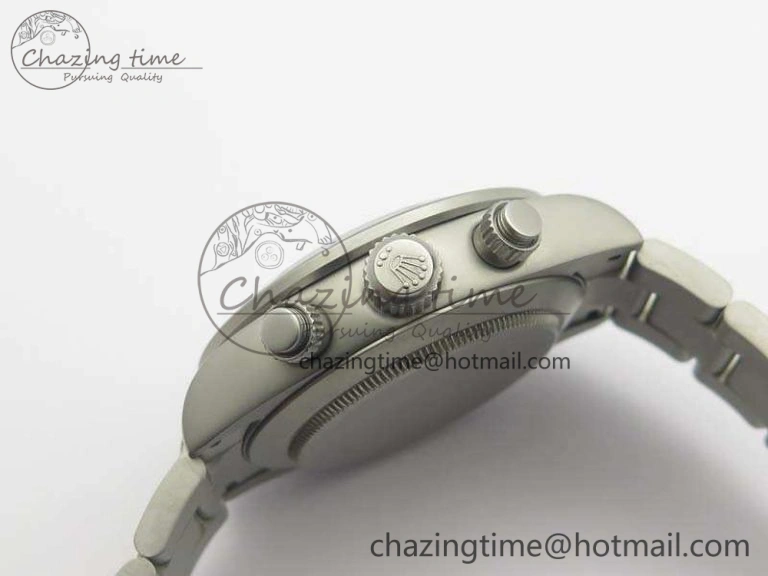 Daytona Newman Sandblasted SS White Black Dial On SS Bracelet A Minimalist 3522