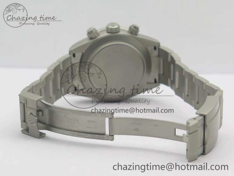 Daytona Newman Sandblasted SS White Black Dial On SS Bracelet A Minimalist 3522