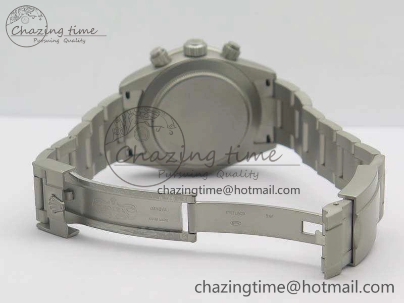 Daytona Newman Sandblasted SS White Black Dial On SS Bracelet A Minimalist 3522