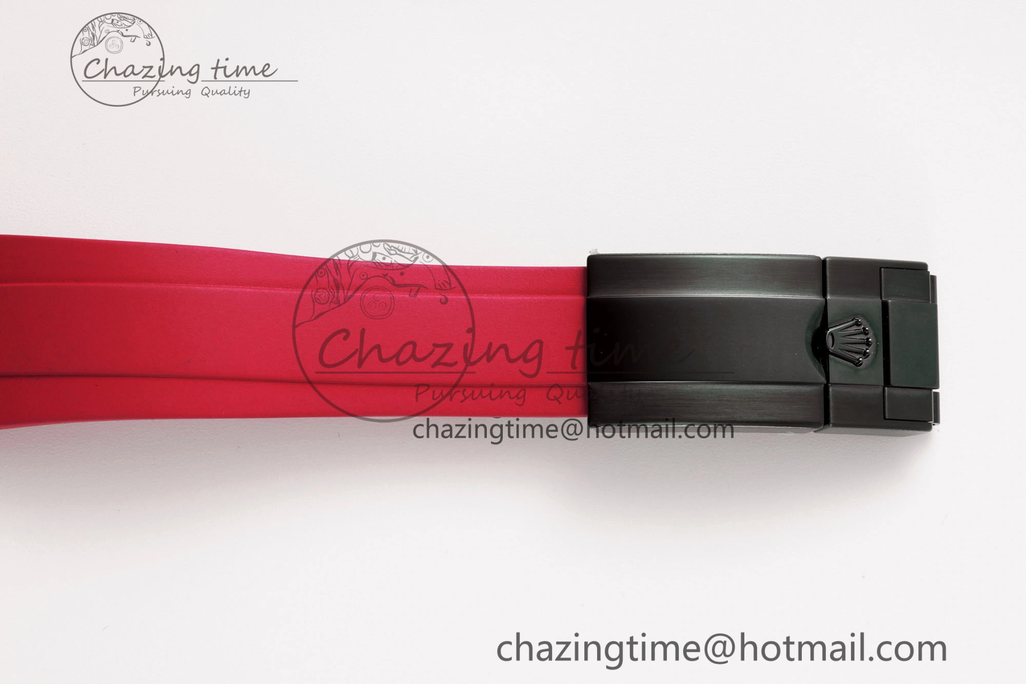 Modern Daytona PVD Carbon Bezel GETF Best Edition Skeleton Red Dial on Red Rubber Strap SA 1944