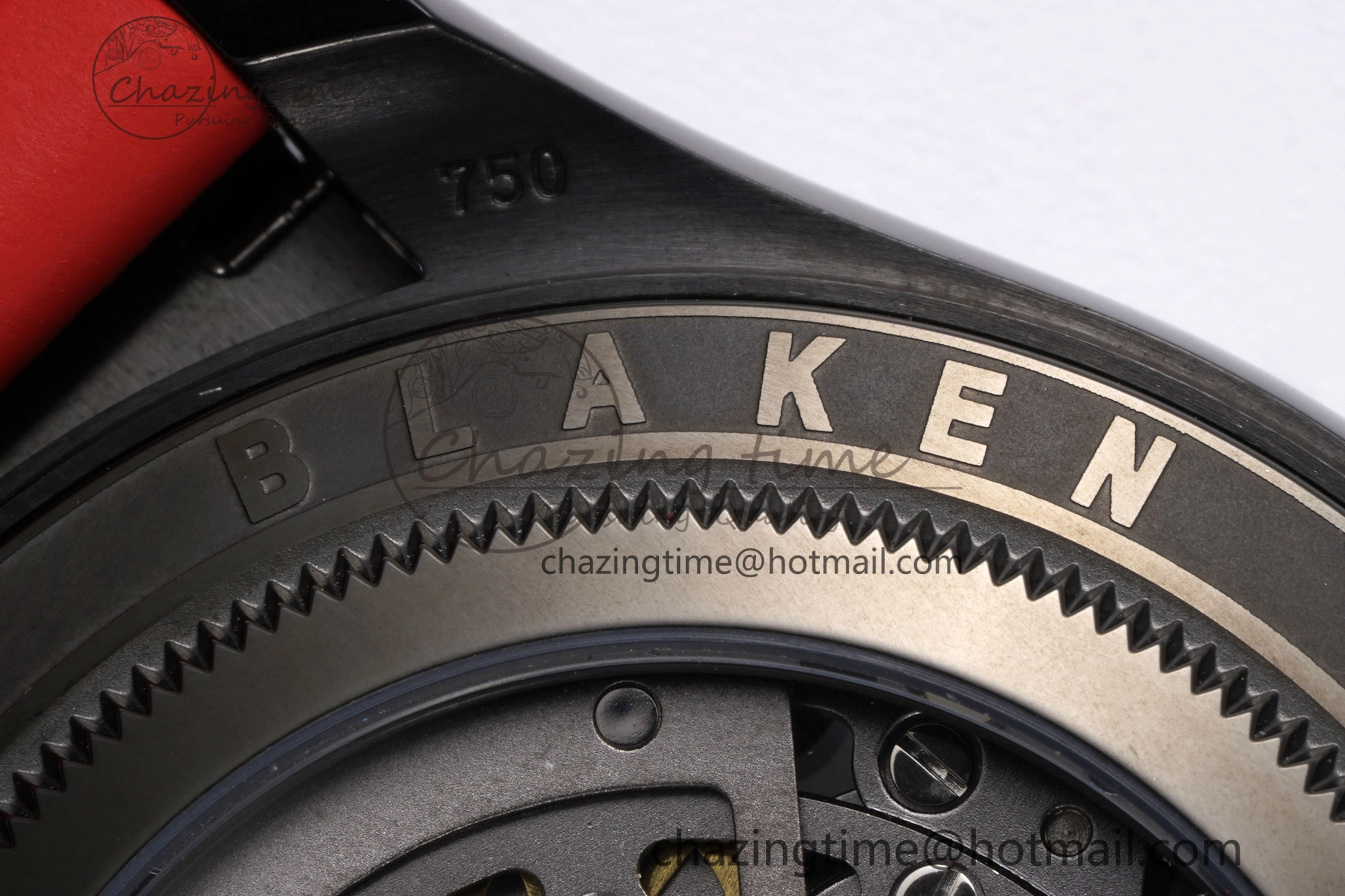 Modern Daytona PVD Carbon Bezel GETF Best Edition Skeleton Red Dial on Red Rubber Strap SA 1944