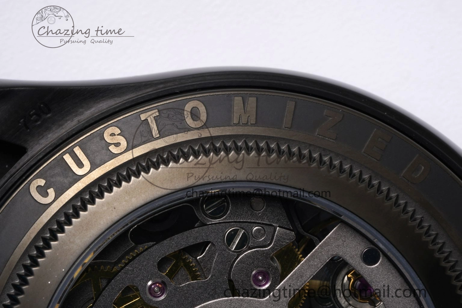 Daytona PVD Ceramic Bezel GETF Best Edition Skeleton Cyan Dial on Cyan Rubber Strap SA Neat 1939