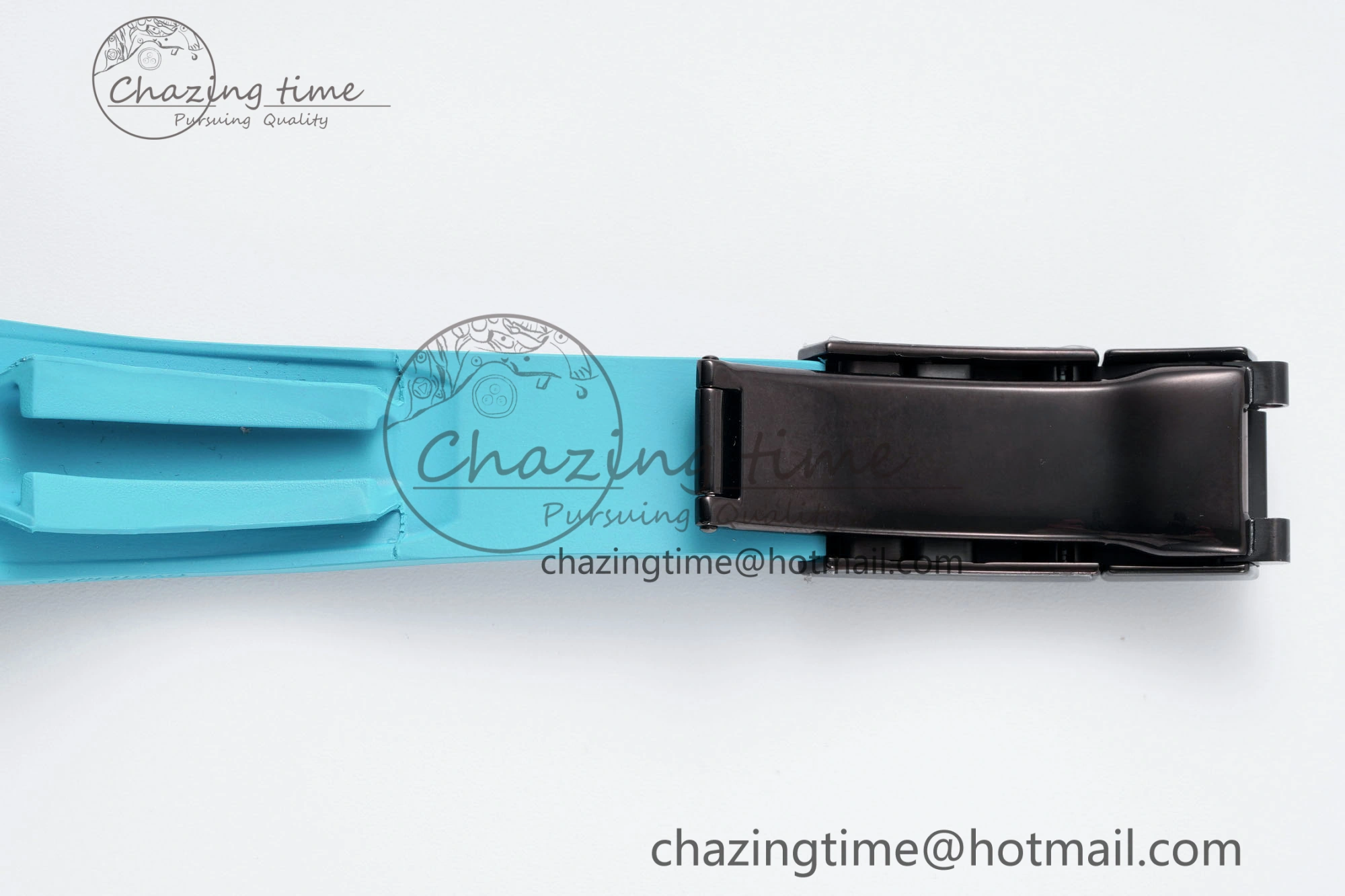 Daytona PVD Ceramic Bezel GETF Best Edition Skeleton Cyan Dial on Cyan Rubber Strap SA Neat 1939