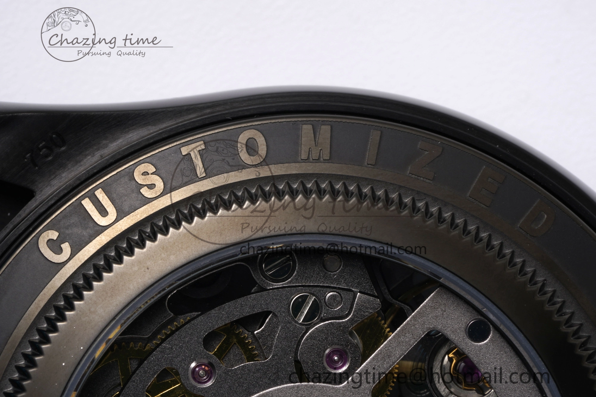 SoftTouch Daytona PVD Ceramic Bezel GETF Best Edition Skeleton Green Dial on Avocado Green Rubber Strap SA 1941
