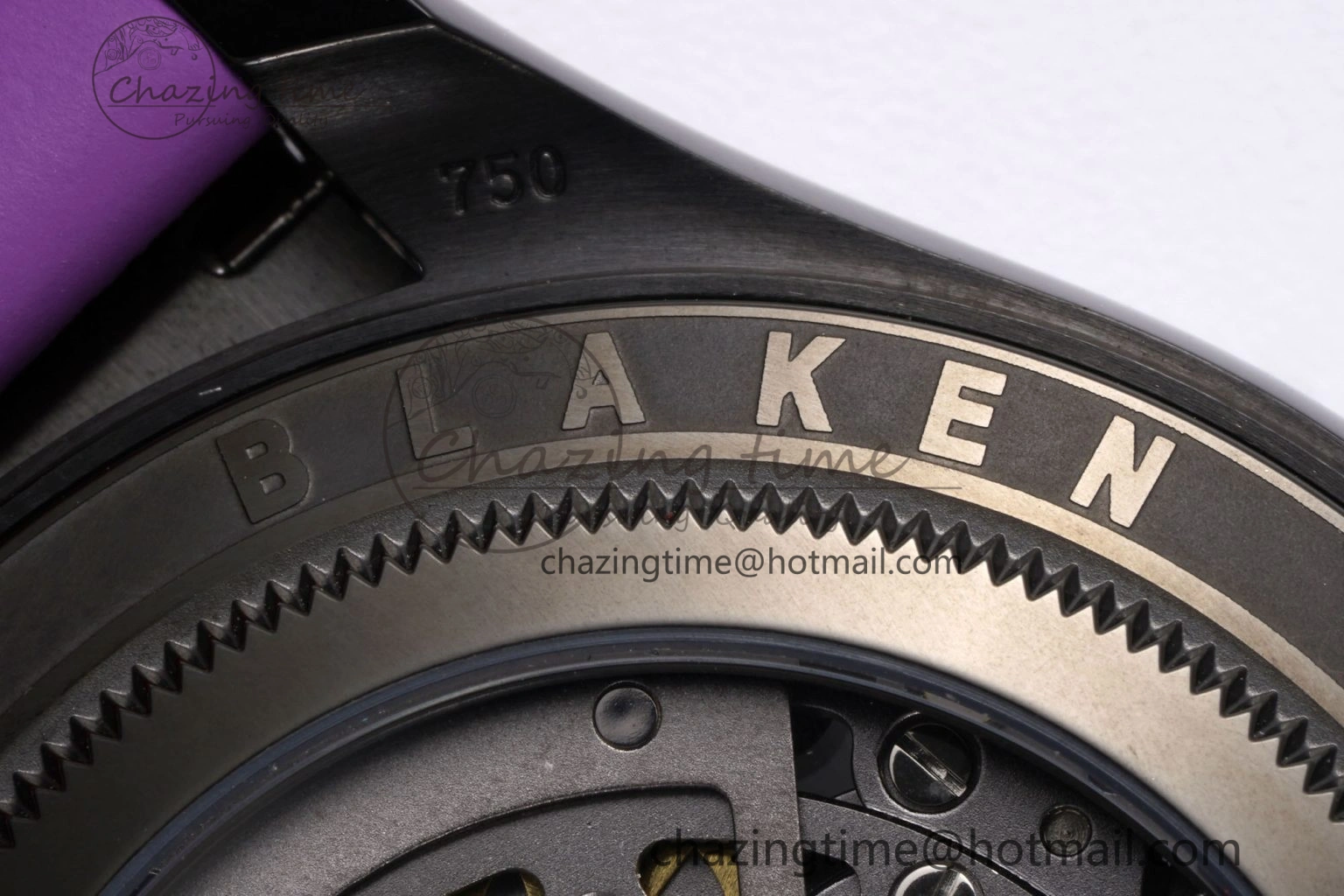 Daytona PVD Ceramic Bezel GETF Best Edition Skeleton Purple Dial on Purple Rubber Strap SA Efficient 1935