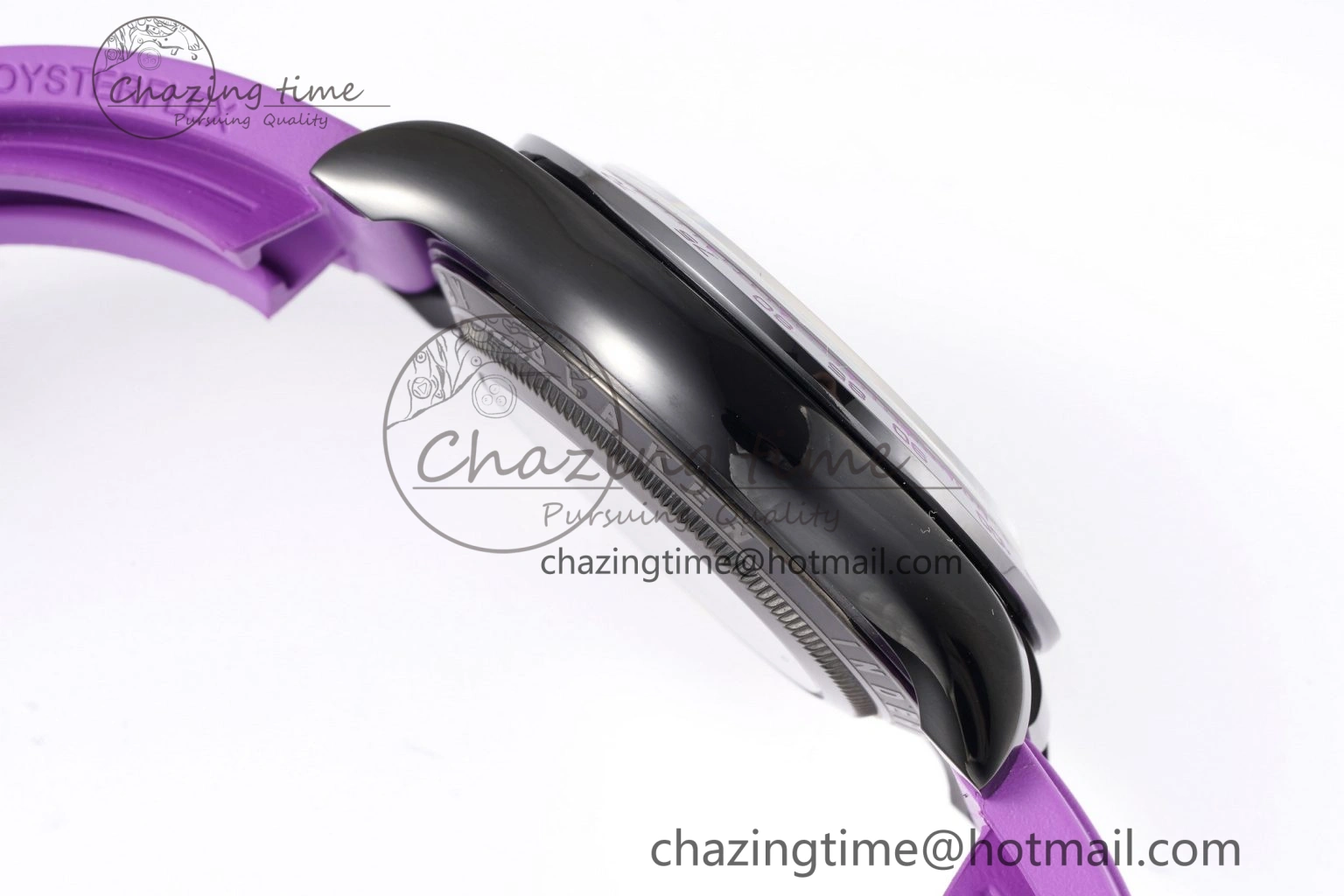 Daytona PVD Ceramic Bezel GETF Best Edition Skeleton Purple Dial on Purple Rubber Strap SA Efficient 1935