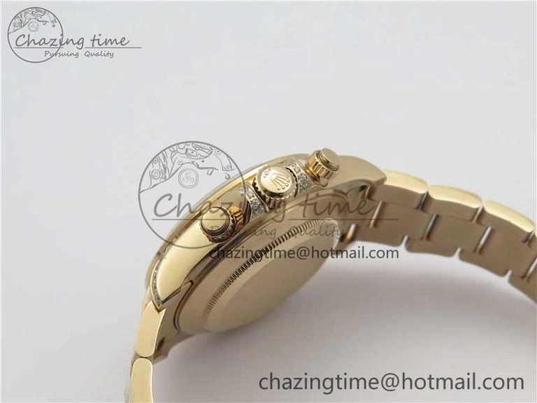 Soft Daytona RG JHF Best Edition RG Diamonds Dial Rainbow Bezel on RG Bracelet A 3201
