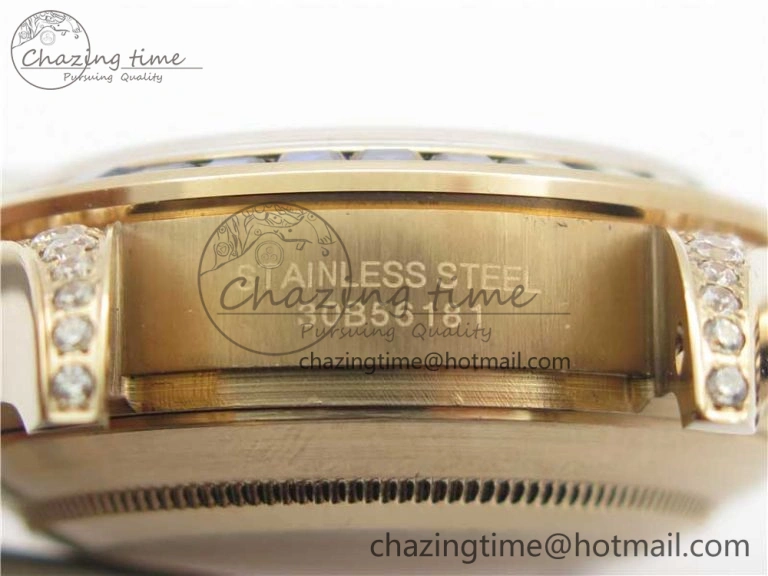 Soft Daytona RG JHF Best Edition RG Diamonds Dial Rainbow Bezel on RG Bracelet A 3201