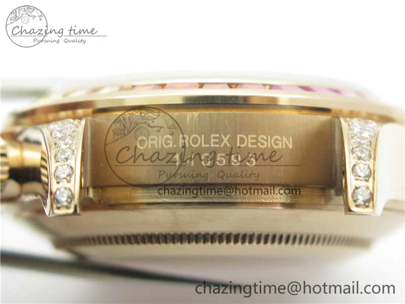 Soft Daytona RG JHF Best Edition RG Diamonds Dial Rainbow Bezel on RG Bracelet A 3201