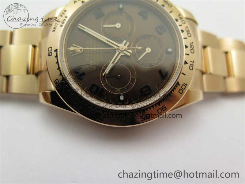 Daytona RG KKF 1:1 Best Edition 904L Steel Brown Dial on RG Bracelet A Fashionable 2454