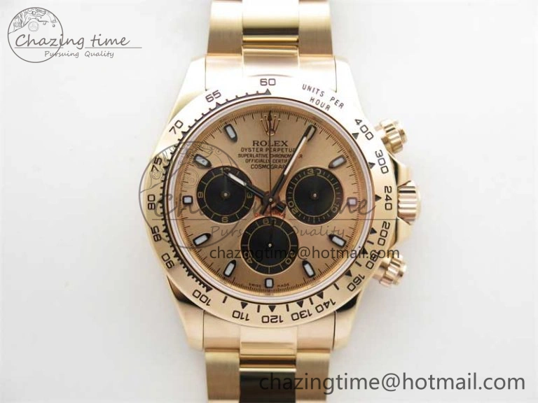 Daytona RG KKF 1:1 Best Edition 904L Steel RG Dial on RG Bracelet A OdorResistant 2453