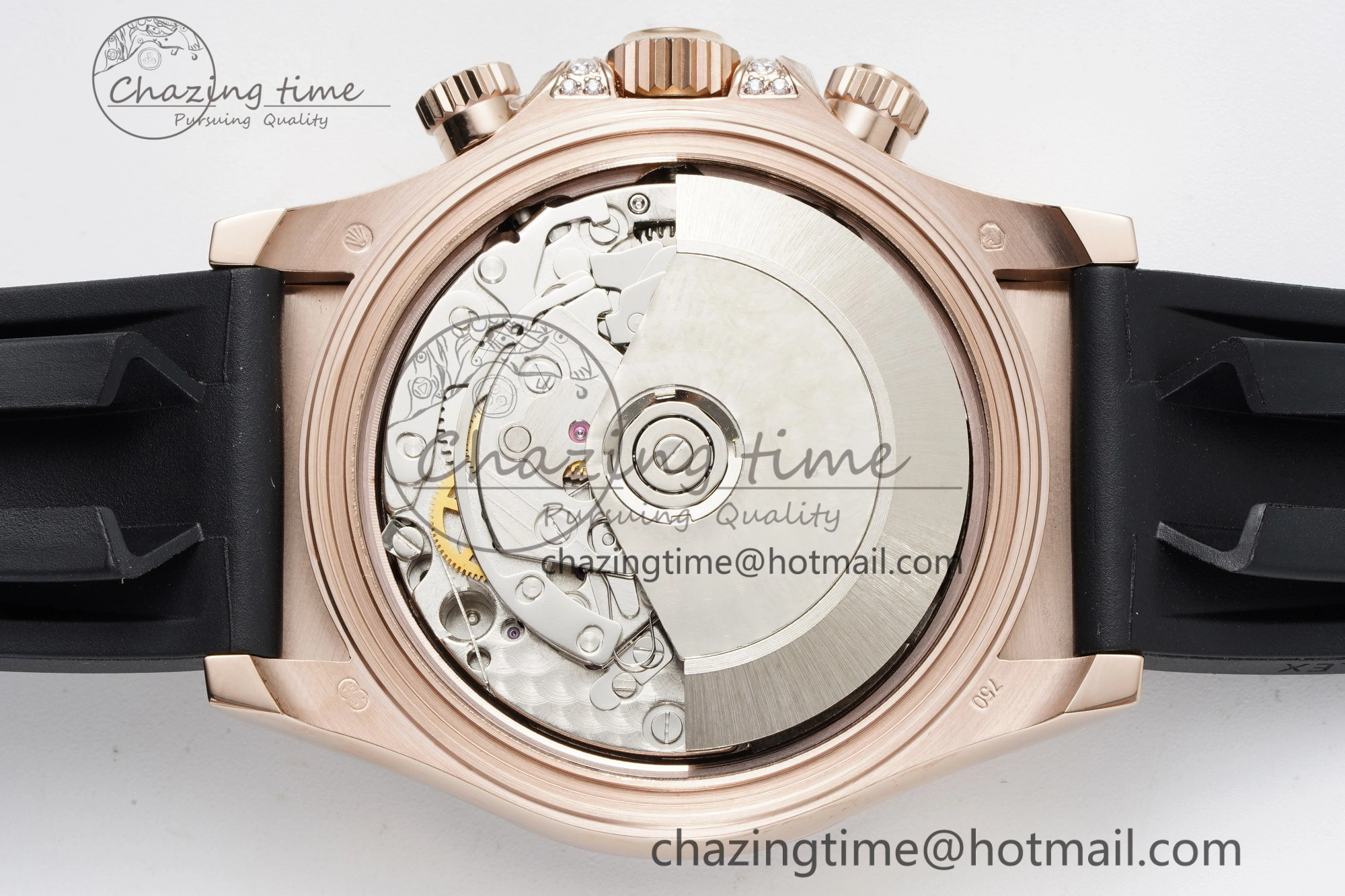 Daytona RG Rainbow Diamonds Bezel JVSF 1:1 Best Edition 904L Steel White Panda Dial on Oysterflex Strap A Trendy 2244