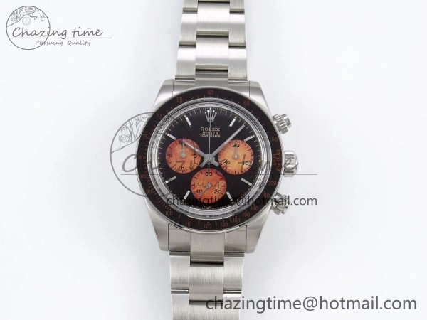 SoftTouch Daytona SS ADGF Best Edition Black Orange Dial on SS Bracelet A 1639