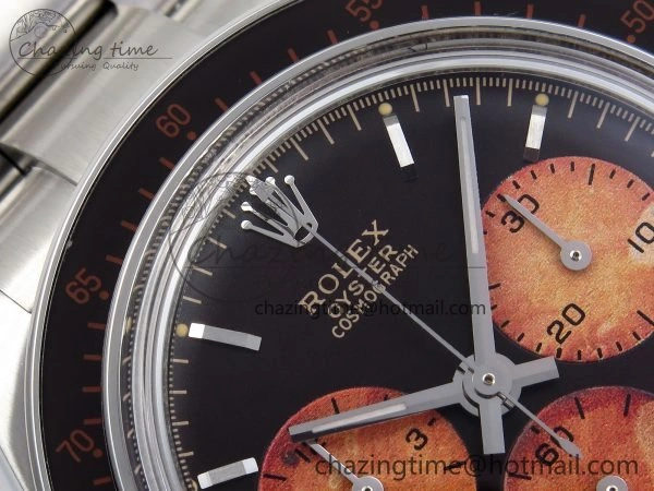 SoftTouch Daytona SS ADGF Best Edition Black Orange Dial on SS Bracelet A 1639