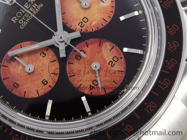 SoftTouch Daytona SS ADGF Best Edition Black Orange Dial on SS Bracelet A 1639