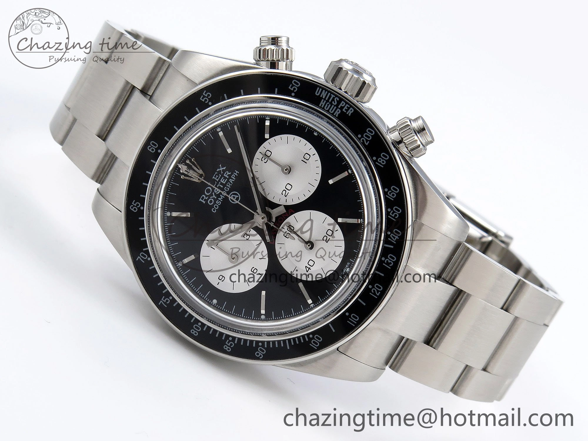 Daytona SS ADGF Best Edition Black White Dial on SS Bracelet A Soft 1640