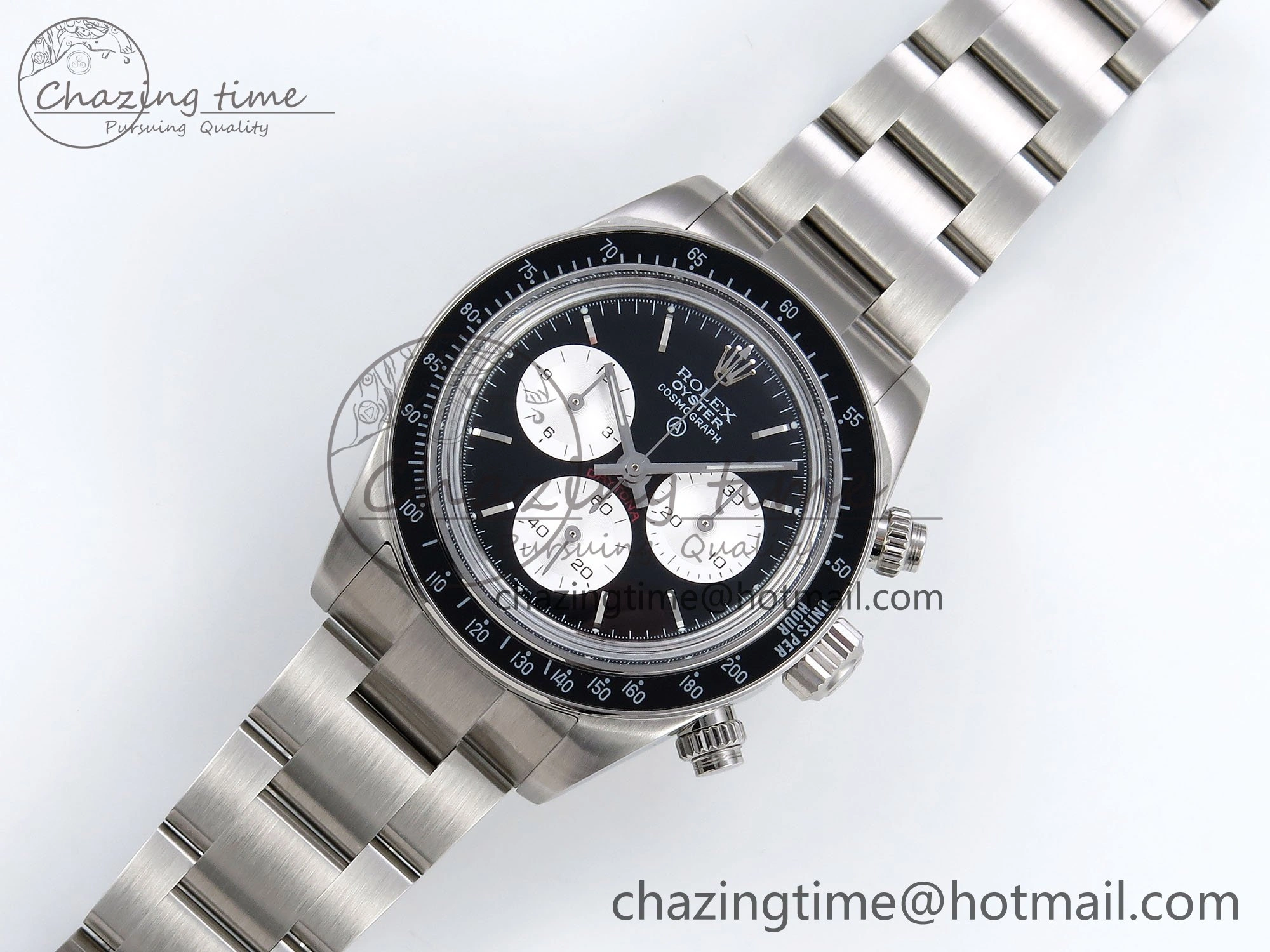 Daytona SS ADGF Best Edition Black White Dial on SS Bracelet A Soft 1640