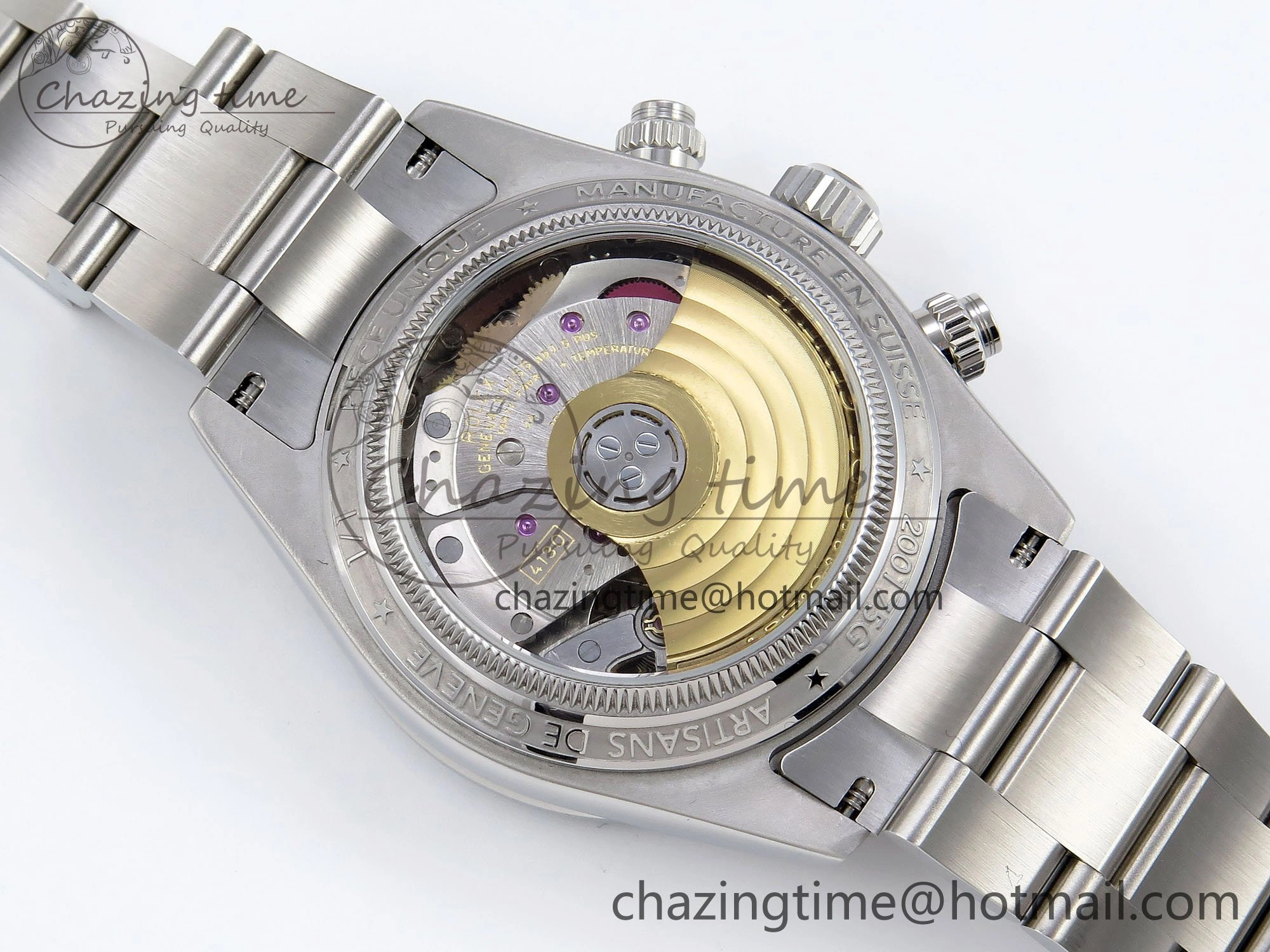 Functional Daytona SS ADGF Best Edition Green White Dial on SS Bracelet A 1638
