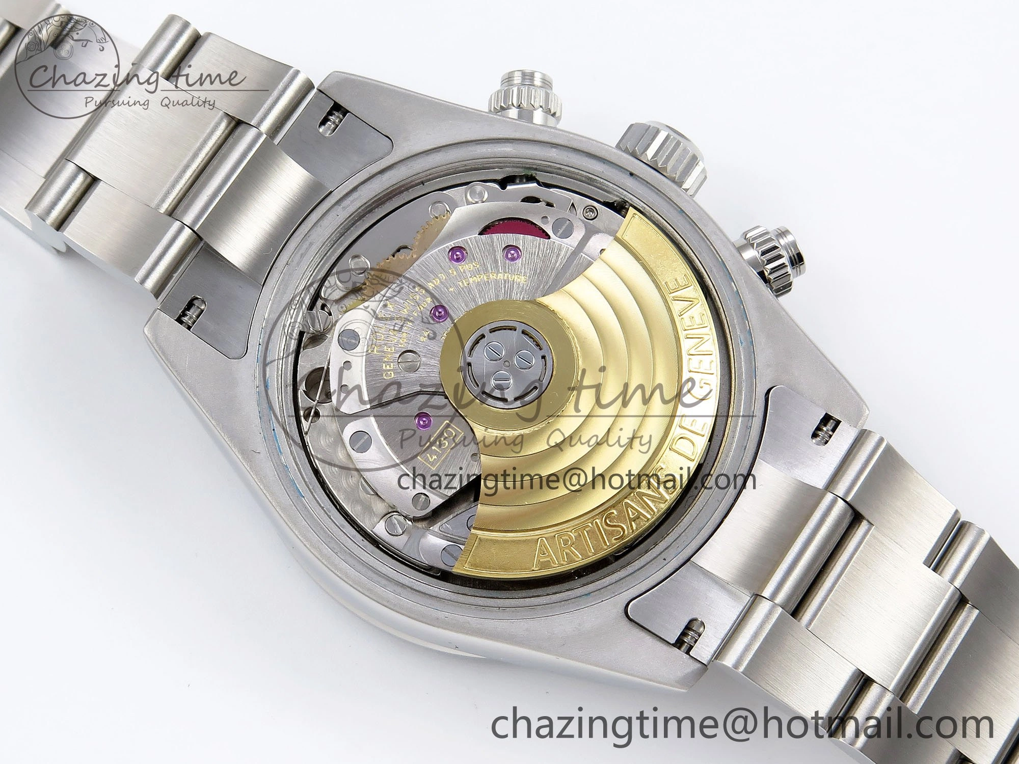 Functional Daytona SS ADGF Best Edition Green White Dial on SS Bracelet A 1638