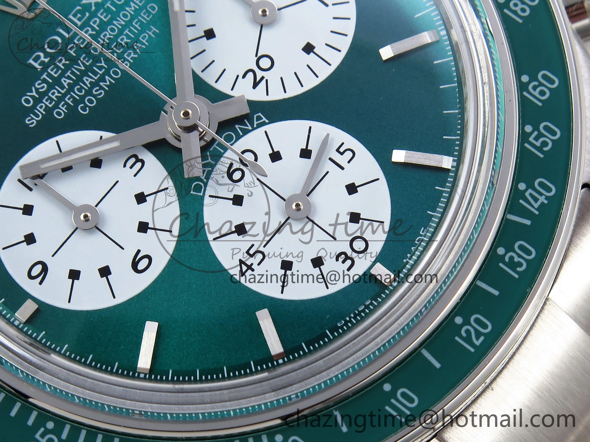 Functional Daytona SS ADGF Best Edition Green White Dial on SS Bracelet A 1638