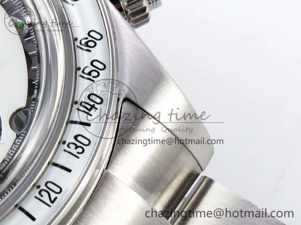 Daytona SS ADGF Best Edition White Skeleton Dial on SS Bracelet SA Resilient 1505