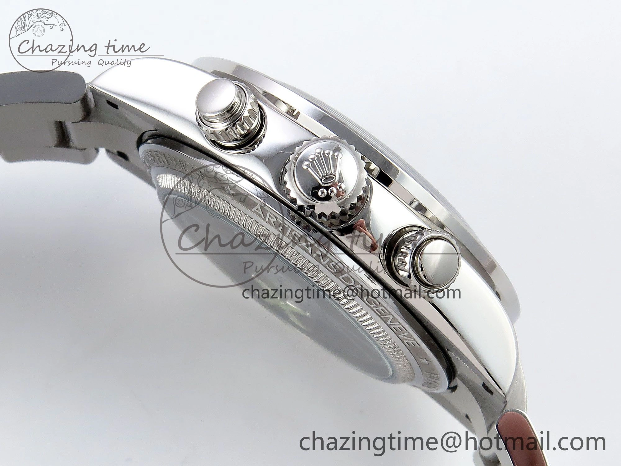Daytona SS ADGF Best Edition White Skeleton Dial on SS Bracelet SA Resilient 1505