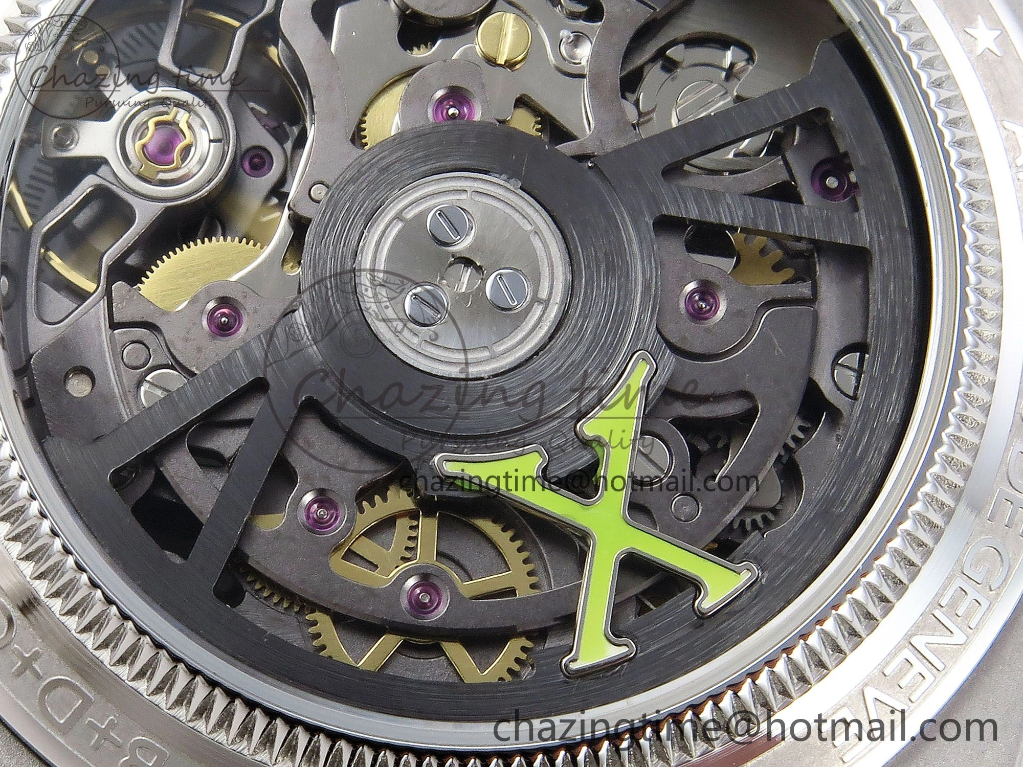 Daytona SS ADGF Best Edition White Skeleton Dial on SS Bracelet SA Resilient 1505