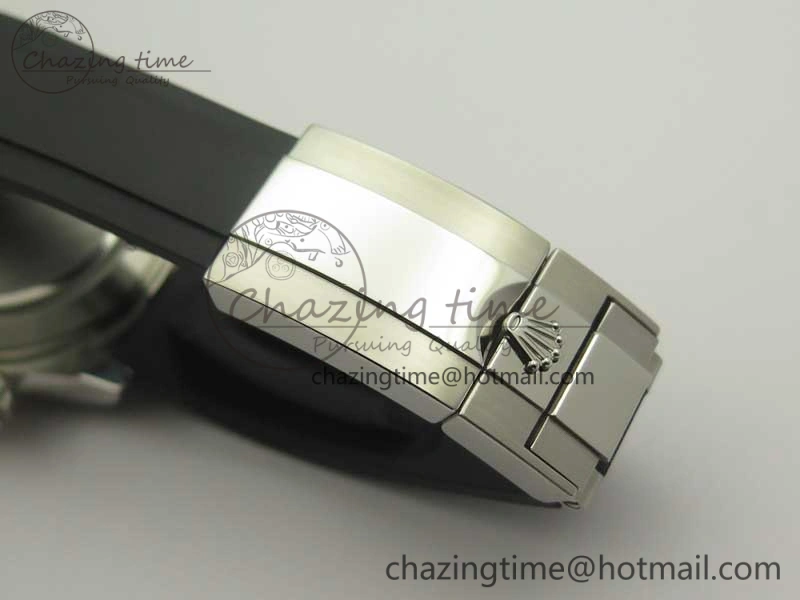 Daytona SS BP Maker Best Version Black Dial On Rubber Strap A7750@6 To Minimalist 3389