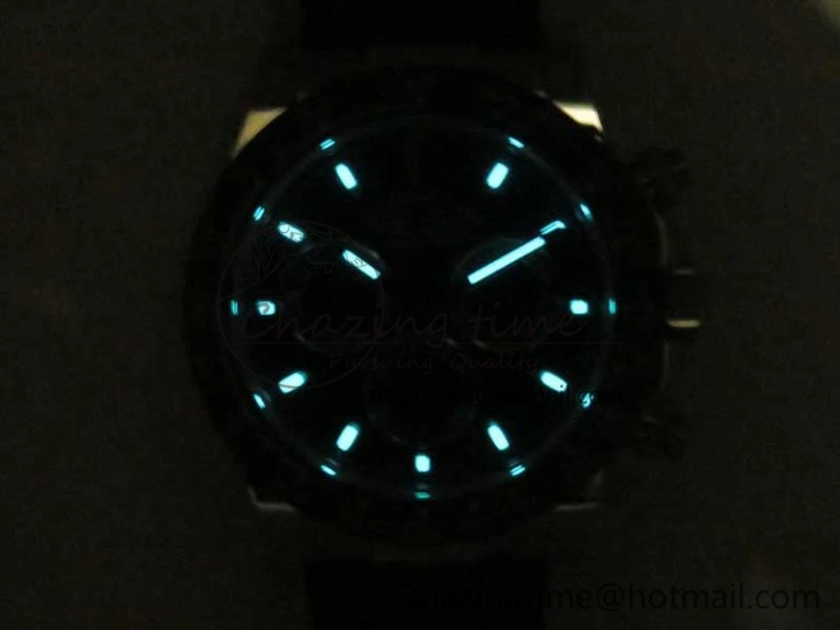 Daytona SS BP Maker Best Version Black Dial On Rubber Strap A7750@6 To Minimalist 3389
