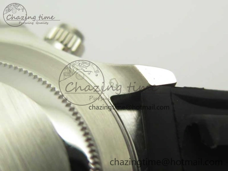 TravelReady Daytona SS BP Maker Black Dial On Rubber Strap A7750@ 3388