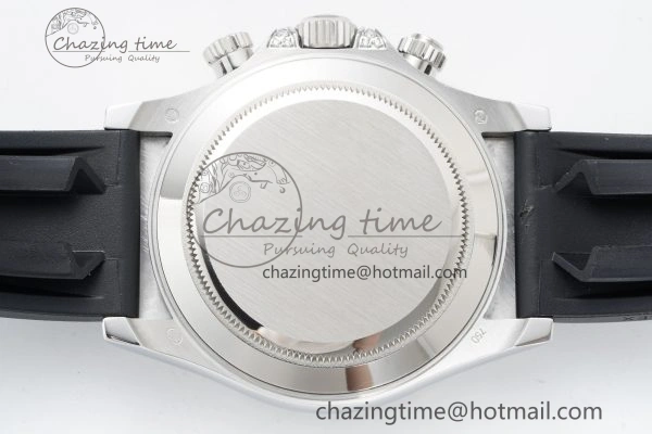 Daytona SS Rainbow Diamonds Bezel JVSF 1:1 Best Edition 904L Steel White Panda Dial on Oysterflex Strap A FlexibleFit 2247