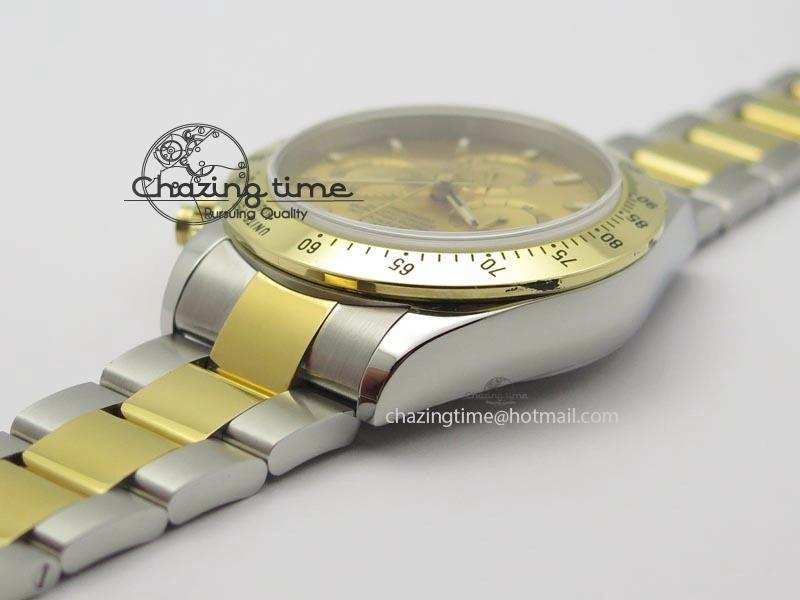 HighQuality Daytona SS YG 116523 JF Best Edition Gold Dial On SS YG Bracelet A 3898