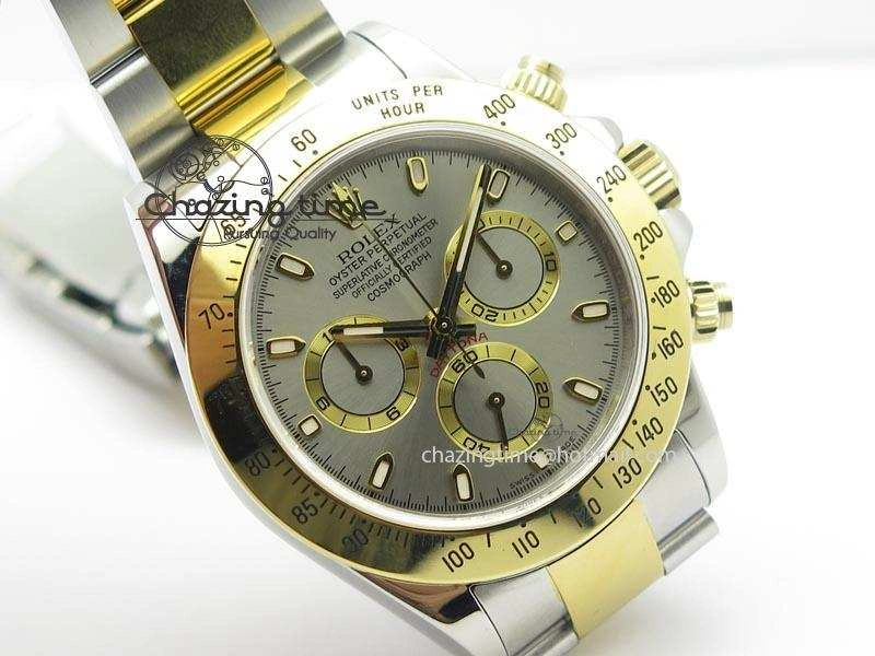 Daytona SS YG 116523 JF Best Edition Gray Dial On SS YG Bracelet A Supportive 3897