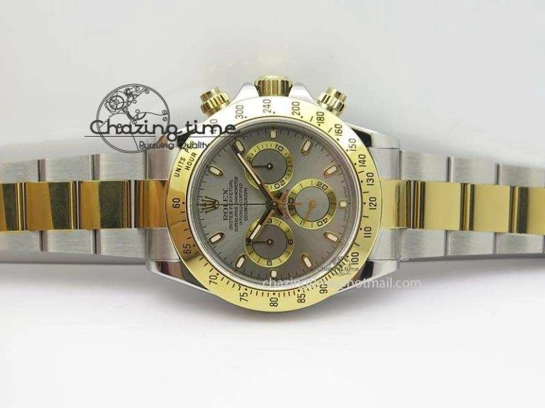 Daytona SS YG 116523 JF Best Edition Gray Dial On SS YG Bracelet A Supportive 3897