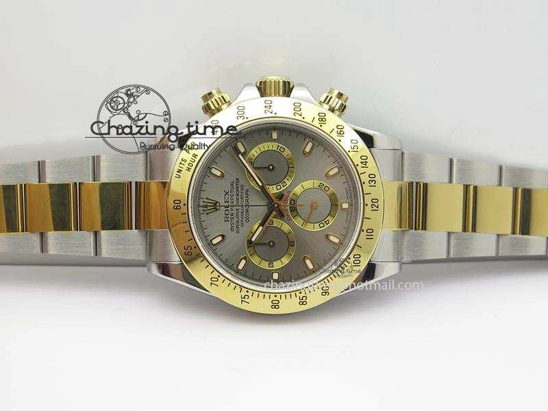 Daytona SS YG 116523 JF Best Edition Gray Dial On SS YG Bracelet A Supportive 3897