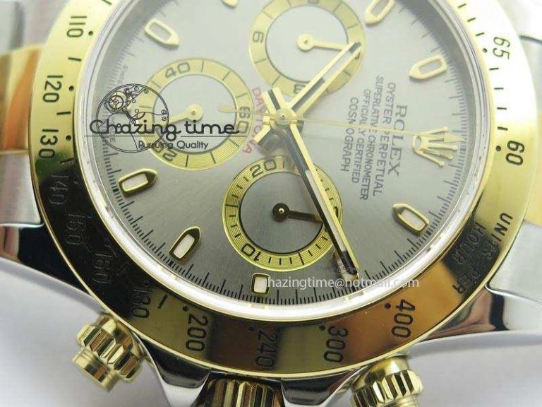 Daytona SS YG 116523 JF Best Edition Gray Dial On SS YG Bracelet A Supportive 3897
