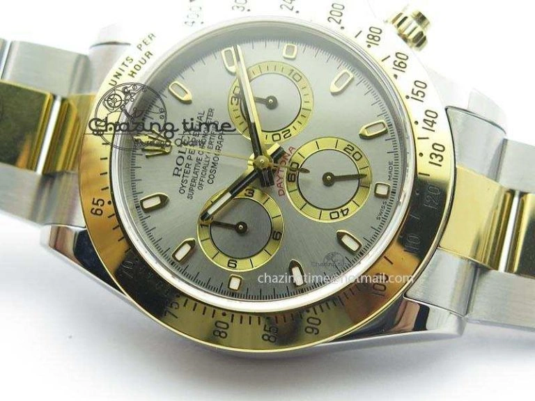 Daytona SS YG 116523 JF Best Edition Gray Dial On SS YG Bracelet A Supportive 3897