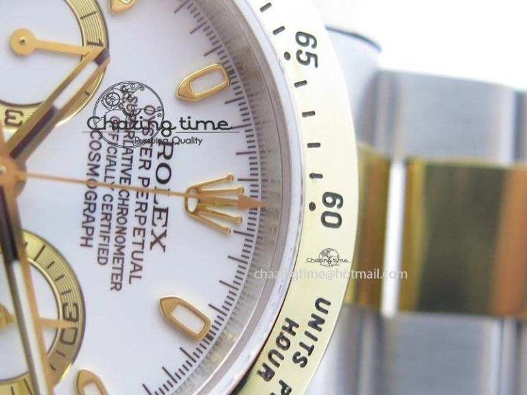 Daytona SS YG 116523 JF Best Edition White Dial On SS YG Bracelet A Lightweight 3896