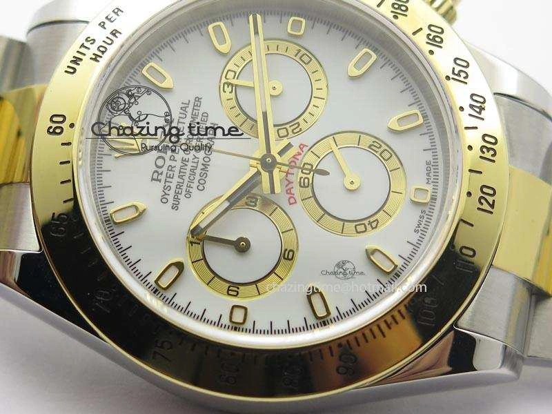 Daytona SS YG 116523 JF Best Edition White Dial On SS YG Bracelet A Lightweight 3896