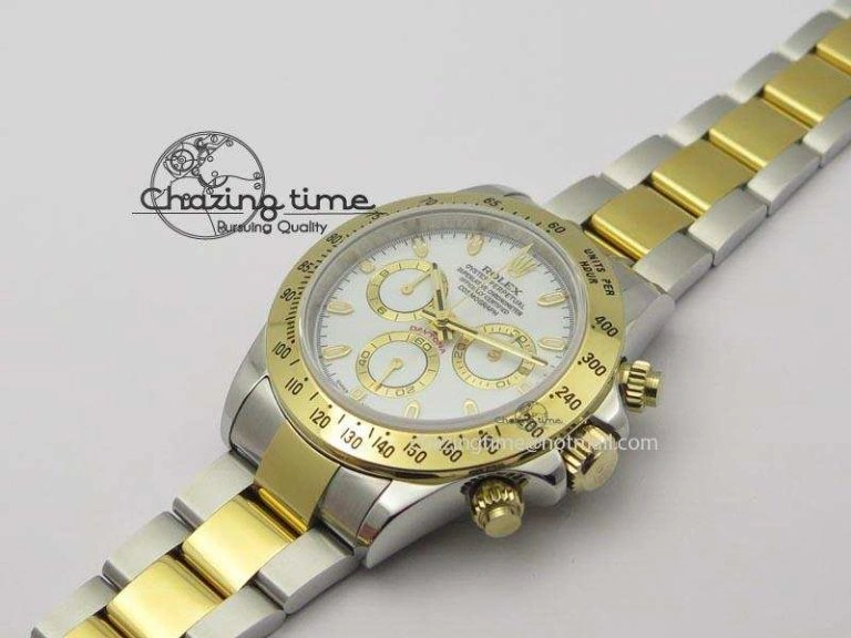 Daytona SS YG 116523 JF Best Edition White Dial On SS YG Bracelet A Lightweight 3896