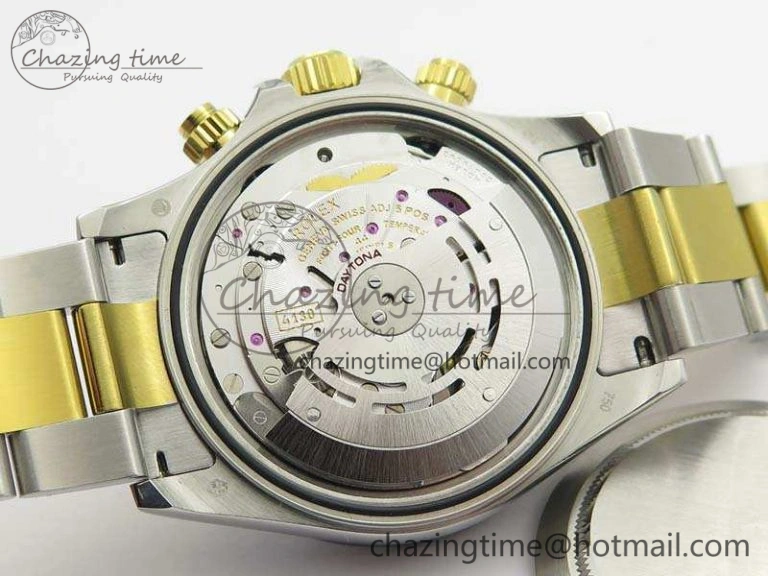 Daytona SS YG Ceramic Bezel JH Best Edition Sliver Gray Dial On SS YG Bracelet A FashionForward 3532
