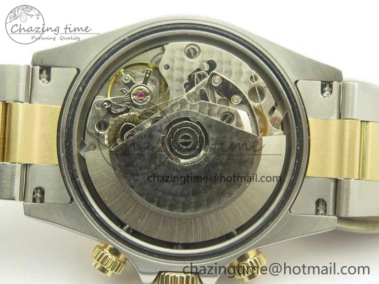 UrbanChic Daytona SS YG TW 116523 Wrapped V2 1:1 Best Edition Gold Dial Diamonds Markers on SS Bracelet A 3371