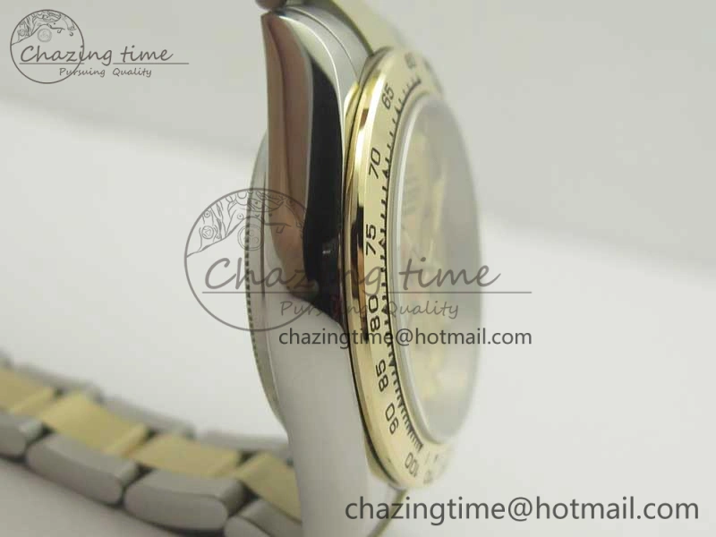 UrbanChic Daytona SS YG TW 116523 Wrapped V2 1:1 Best Edition Gold Dial Diamonds Markers on SS Bracelet A 3371