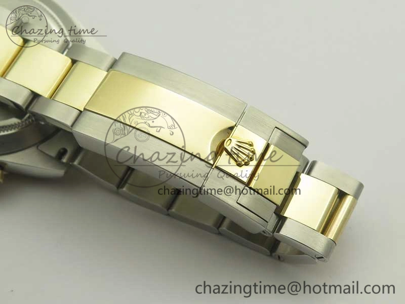 UrbanChic Daytona SS YG TW 116523 Wrapped V2 1:1 Best Edition Gold Dial Diamonds Markers on SS Bracelet A 3371