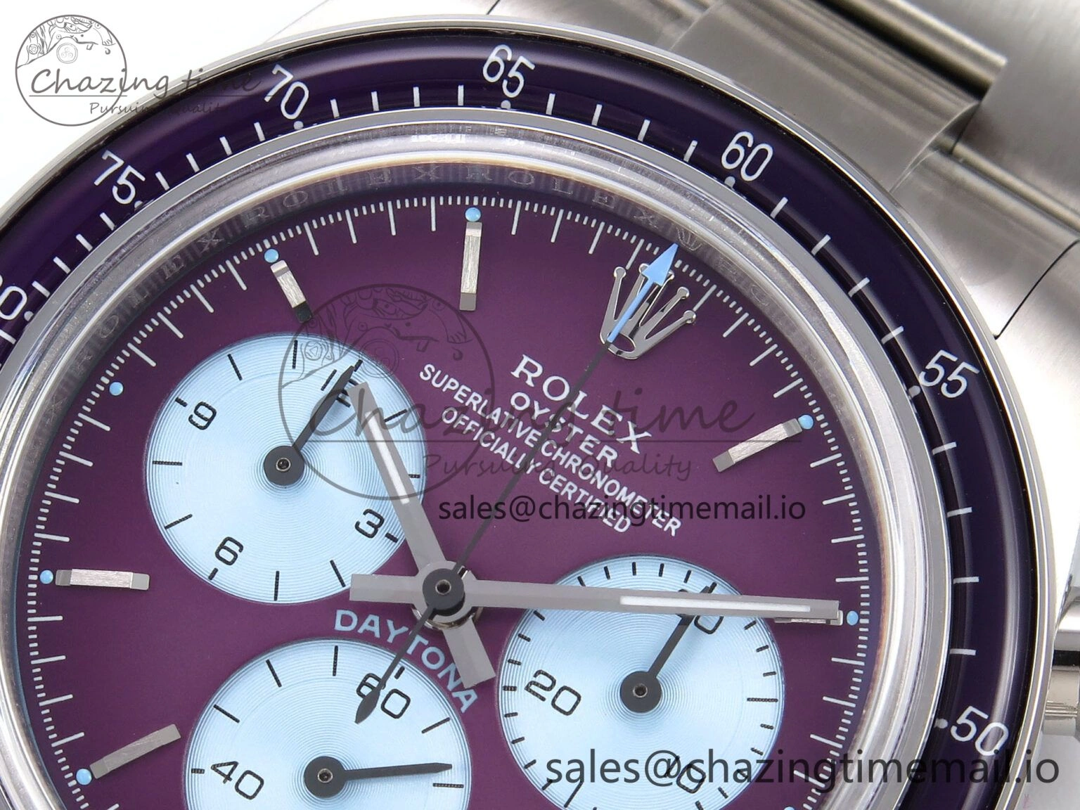 Daytona Scona SS ADGF Best Edition Purple Dial on SS Bracelet SA StreetReady 1073