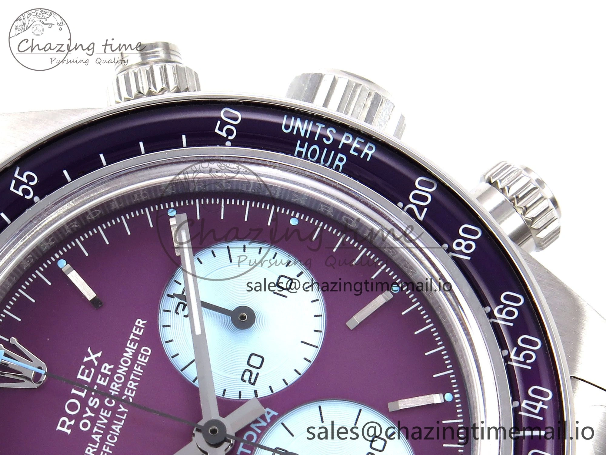 Daytona Scona SS ADGF Best Edition Purple Dial on SS Bracelet SA StreetReady 1073