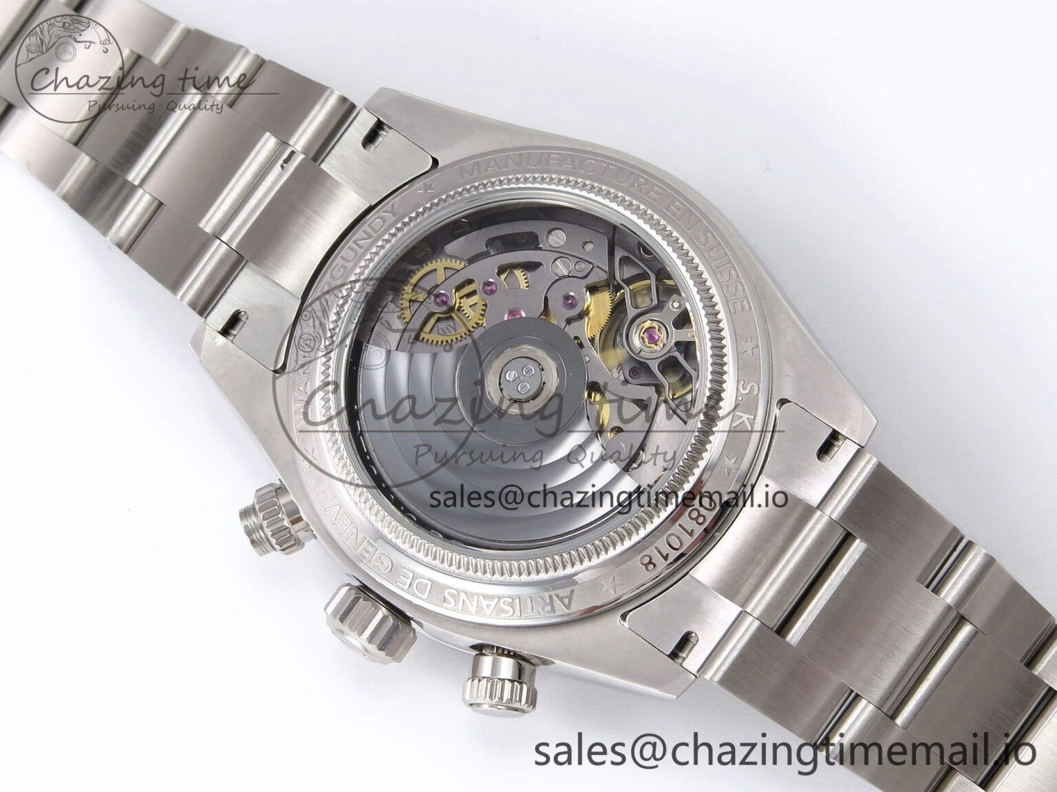 Daytona Scona SS ADGF Best Edition Purple Dial on SS Bracelet SA StreetReady 1073