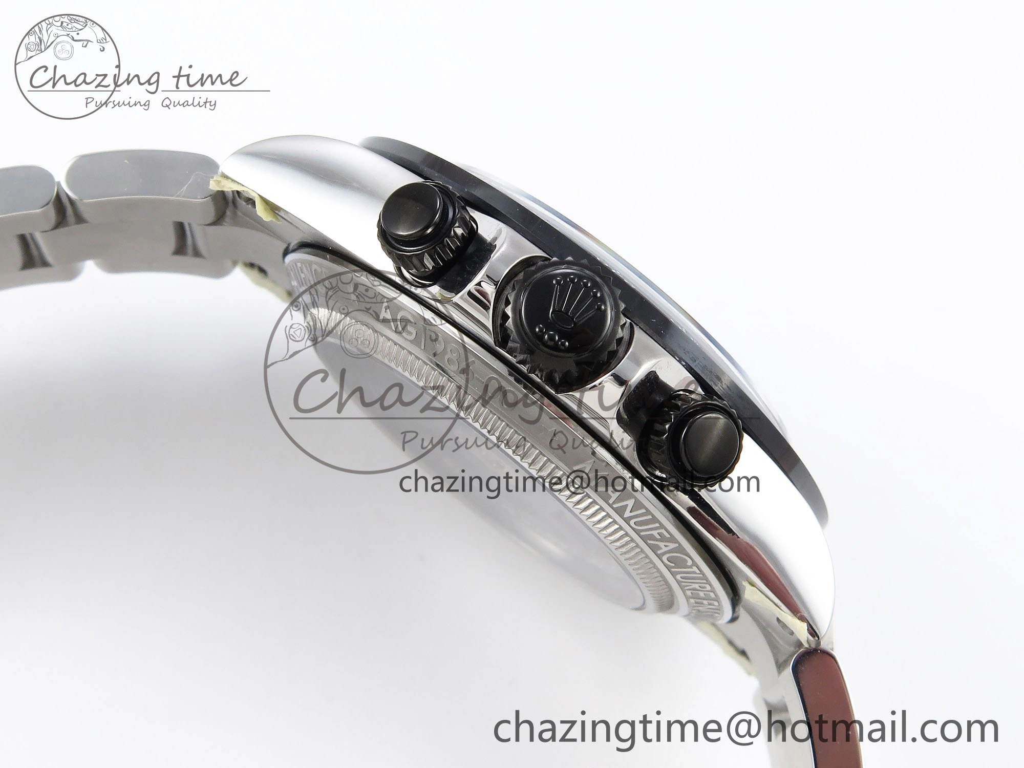 TopPick Daytona Skeleton SONIC Best Edition Ceramic Bezel Skeleton Dial on SS Oyster Bracelet SA 1654